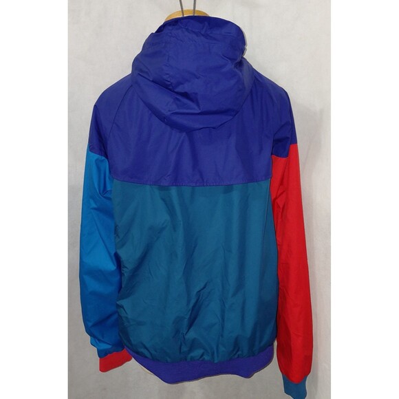 Y2K Nike Sportswear Windrunner Hooded Jacket Womens Small Multicolor Colorblock - Picture 3 of 13
